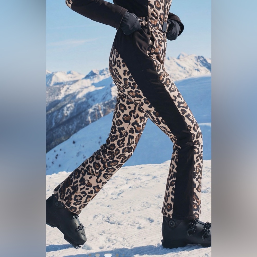 Fashion Nova Blanket of Snow Leopard Ski Jumpsuit - Picture 4 of 4